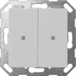 Gira 5173015 Taster Wippe 2-fach OneKNX System 55 Grau matt (lackiert)