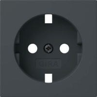 Bild vom Produkt: Gira Abd. SCHUKO-Steckdose Anthrazit 492028