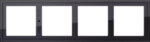 Gira Montageadapter 4-fach schwarz 131405