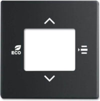 Busch-Jaeger Zentralscheibe schwarz/matt KNX Tasterankopplung 6109/03-885