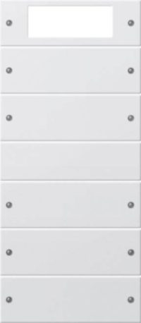 Gira Wippenset 5fach Plus reinweiß matt 219527