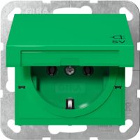 Gira SCHUKO-Steckdose KD SV System 55 Grün 4454107