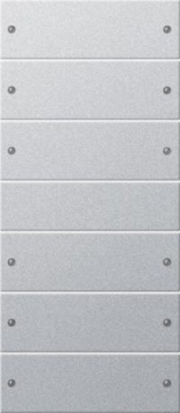 Gira Wippenset 6fach Aluminium 218626