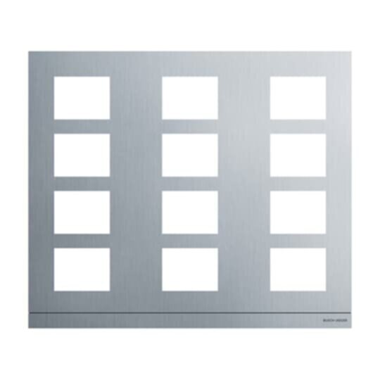 Busch-Jaeger Busch-Jaeger Frontplatte 12-fach anthrazit Aluminium 413912CF-B-03 409x349x20,5mm