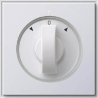 Gira Abdeckung m.Knebel reinweiß Jalousie, TX44 066666