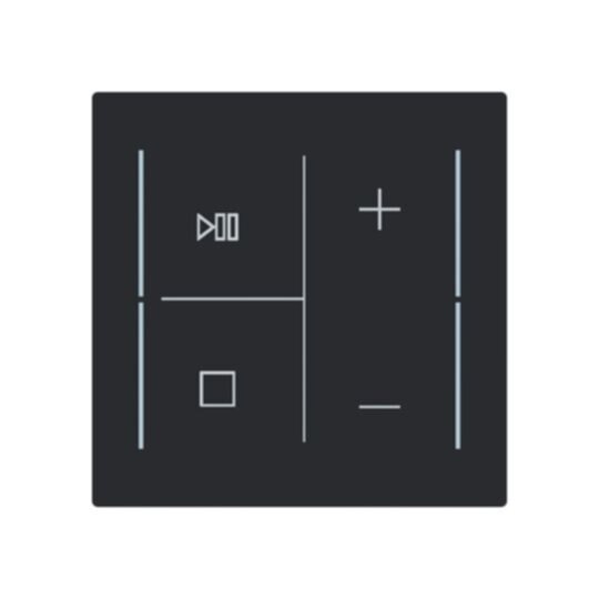 Busch-Jaeger Tastwippe KNX free@home schwarz Busch-art linear LFMW/A.4.70.11-45m Kunststoff