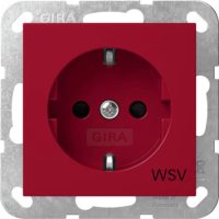 Gira SCHUKO-Steckdose SH WSV Rot 4453108