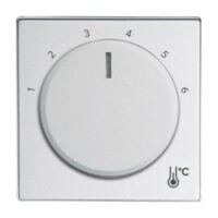 Busch-Jaeger Zentralplatte Raumtemp 1794 R-83 alu-si diverse Symbole