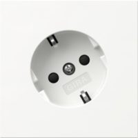 GIRA 441870 SCHUKO-Steckd.30° +SH Flächenschalter Reinweiß