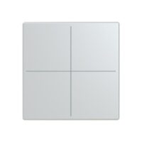 Busch-Jaeger Tastwippe KNX free@home alu LFW/A.4.63.11-83 Kunststoff Thermopl 4-fach