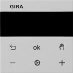 Gira Jalousie+Schaltuhr-Display grau 5366015