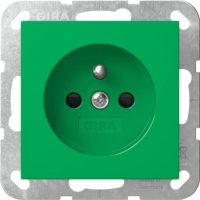 Gira Steckdose Erdstift + SH Grün 4485107