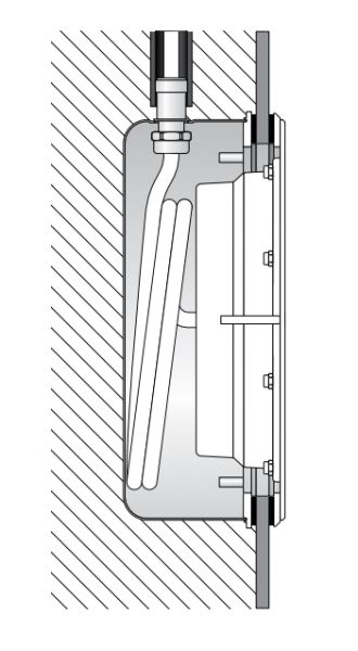 BEGA Einbaugehäuse gr Edst Ø260mm H90mm 71268