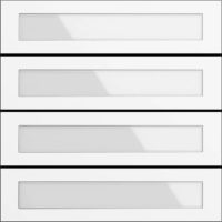 Gira Ruftastenmodul 4fach Verkehrsweiß (lackiert) 5534902