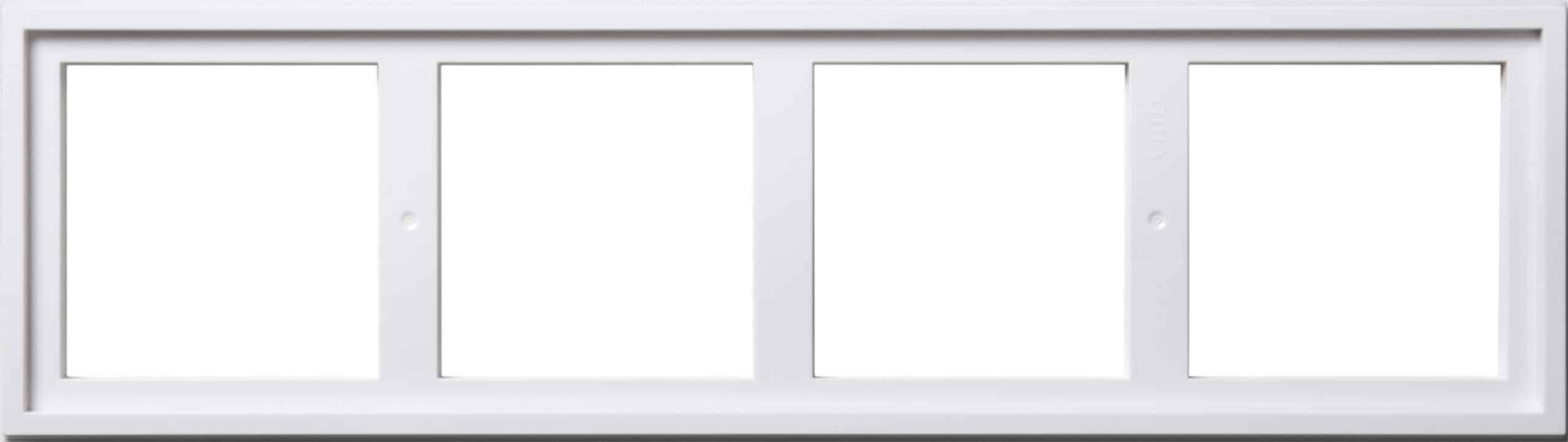 Gira Montageadapter 4-fach reinweiß 131403