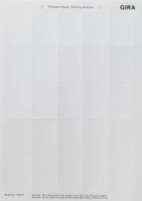 Gira Beschriftungsbogen f.Tastsensor 2 109000