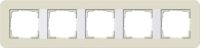 Gira Abdeckrahmen 5fach Sand/Reinweiß 0215417