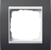 Gira Abdeckrahmen 1f.anthrazit für reinweiß Event 0211328