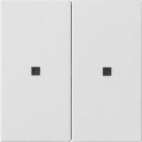 Gira Bedienaufsatz 2fach reinweiß 536227