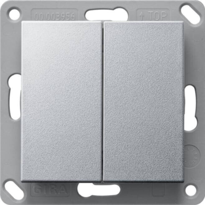 Gira BT Wandsender 2-fach Aluminium 246226