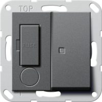 Gira Fused outlet 13A Kontroll. abschaltbar anthrazit 278728