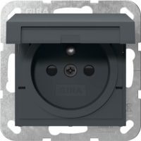 Gira Steckdose Erdstift KD+SH Anthrazit 448828