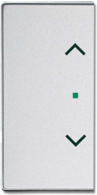 Busch-Jaeger Wippe 2-f L/R Symbol Jalousie Aluminium-Silber 6232-20-83