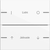 Gira Wippenset 2-fach indiv. Tastsensor Reinweiß 576203