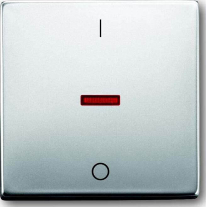 Busch-Jaeger Busch-Jaeger Kontroll-Wippe Edelstahl mit Aufdruck I/0 1788-866