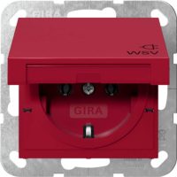 Gira SCHUKO-Steckdose KD WSV System 55 Rot 4454108