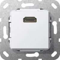 Gira HDMI Kabelpeitsche reinweiß 567003