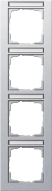 Gira Abdeckrahmen 4fach alu senkrecht,bruchsi. 111425