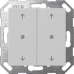 Gira 5174015 Taster Wippe 2-fach Pfeile OneKNX System 55 Grau matt (lackiert)