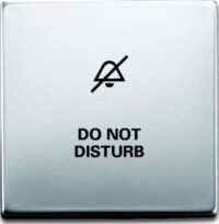 Busch-Jaeger Wippe Edelstahl Aufdr DO NOT DISTUP 1786/11-866