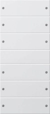 Gira Wippenset 6fach reinweiß matt 218627