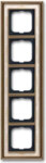 Busch-Jaeger Rahmen 5-fach ms/antik Deko elf/weiß 1725-846