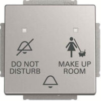 Busch-Jaeger Klingeltaster 24V Aluminium-Silber 2029/12 UC-83