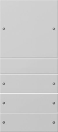 Gira Wippenset 4-f. 1+3 grau lackiert 2184015