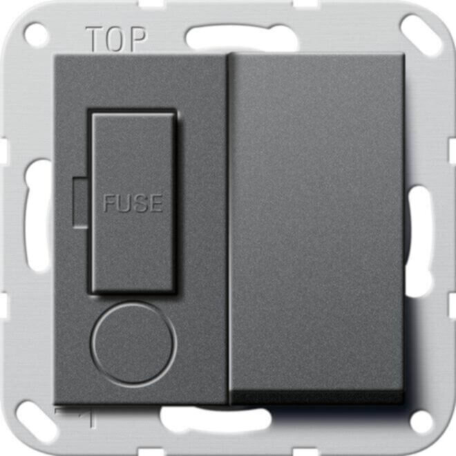 Gira Gira Fused outlet 13A abschalt. anthrazit 278528