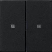 Gira Wippe 2fach S3000 unbedruckt schwarz 5369005