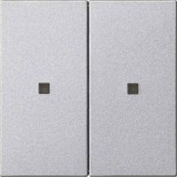 Gira Wippe 2fach S3000 unbedruckt alu 536926