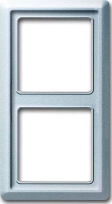 Busch-Jaeger Busch-Jaeger Rahmen 2-fach Aluminium-Silber, Unterputz, Allwetter 2102-33