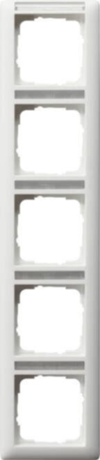 Gira Abdeckrahmen 5-f.rw mt schriftf. senkr. 111527