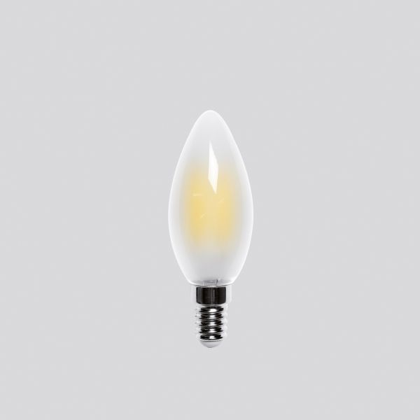 BEGA LED-Kerzenlampe FM E14 C35 4W 3000K 13594 ws 470lm E mattiert 360° AC
