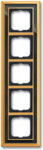 Busch-Jaeger Rahmen 5-fach ms/poliert anthrazit 1725-835