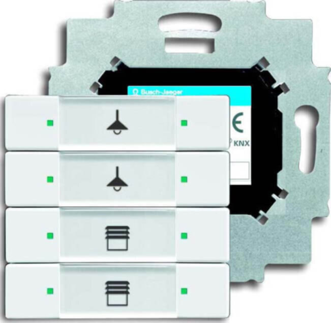 Busch-Jaeger Busch-Jaeger Tastsensor 4-fach mit Busankoppler 6127/01-84