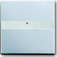 Busch-Jaeger Wippe Aluminium-Silber beleuchtet, Beschriftungsf. 1764 NLI-83