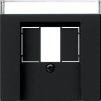 Gira Abdeckung schwarz BSF TAE USB 0876005