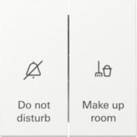 GIRA 310427 Wippschalter Anzeige Hotel- zimmerstatus System 55 Reinweiß seidenm.