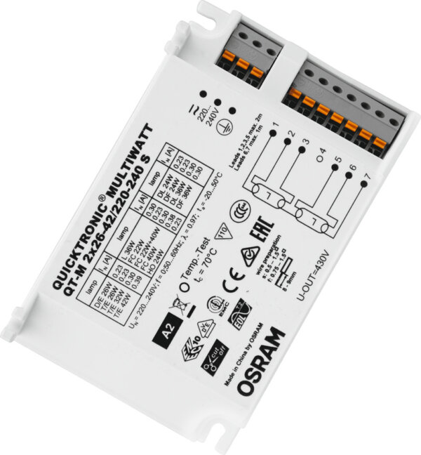 Osram QT-M 2x26-42W 220-240V UNV1 123x79x33 QUICKTRONIC MULTIWATT
